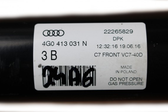 AUDI A6 4G AMORTYZATOR 4G0413031N TELESKOP PRZÓD amory mcpherson przedni 2 szt. amor 4G0413031N 4G0413031N 4G0413031 8K0411105