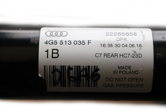 AUDI A6 4G AMORTYZATOR 4G5513035F TELESKOP tył amory mcpherson tylny 2 szt. amor 4G5 513 035 SEDAN  LIFT C7 8K0511115 4G5513035