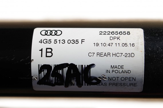 AUDI A6 4G AMORTYZATOR 4G5513035F TELESKOP tył amory mcpherson tylny 2 szt. amor 4G5 513 035 SEDAN  LIFT C7 8K0511115 4G5513035