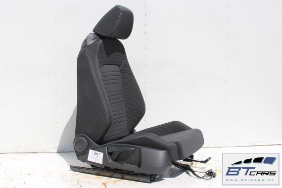 VW SCIROCCO LIFT FOTELE KOMPLET FOTELI siedzeń siedzenia fotel tapicerka 1K8 welur + materiał kolor czarno - szary - antracyt