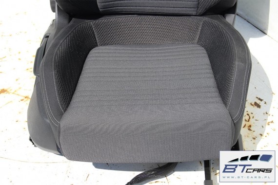 VW SCIROCCO LIFT FOTELE KOMPLET FOTELI siedzeń siedzenia fotel tapicerka 1K8 welur + materiał kolor czarno - szary - antracyt