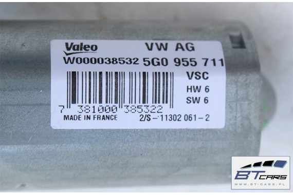 VW SKODA SEAT MECHANIZM TYŁ WYCIERACZEK 5G0955711 SILNICZEK 5G0955711 5G0955711A 5G0955711C 5G0 955 711 A 5G0955711C TYLNY
