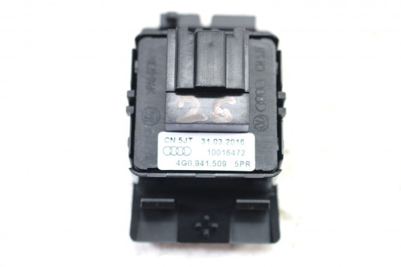 AUDI A6 A7 PRZYCISK ŚWIATEŁ AWARYJNYCH 4G0941509 4G0 941 509 5PR czarny soul 4G C7 Przełącznik systemu ostrzegawczego 4G0941509