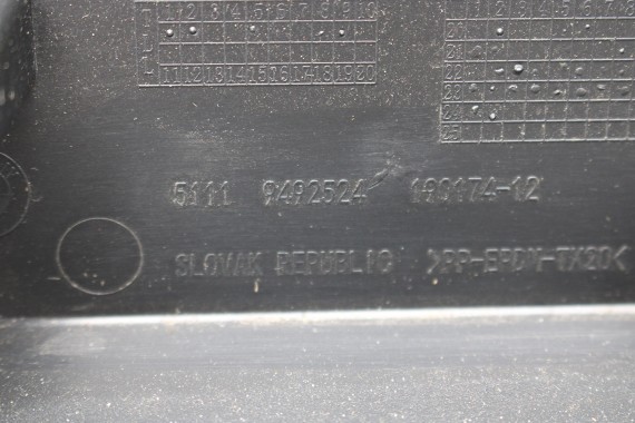 BMW iX i20 ZDERZAK PRZEDNI PRZÓD M pakiet Kolor: 300 Alpinweiss 3 Biały M POWER  51117933621 7983621 9879666 9879665 9492524