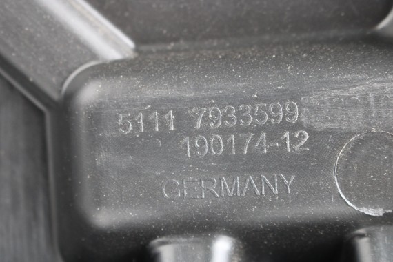 BMW iX i20 ZDERZAK PRZEDNI PRZÓD M pakiet Kolor: 300 Alpinweiss 3 Biały 51117933621 7983621 9879666 9879665 9492524