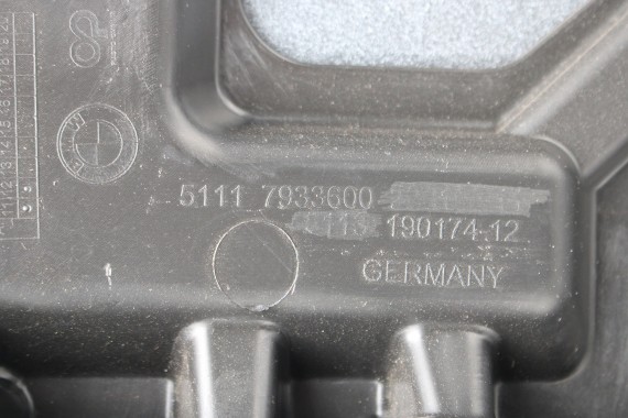 BMW iX i20 ZDERZAK PRZEDNI PRZÓD M pakiet Kolor: 300 Alpinweiss 3 Biały 51117933621 7983621 9879666 9879665 9492524