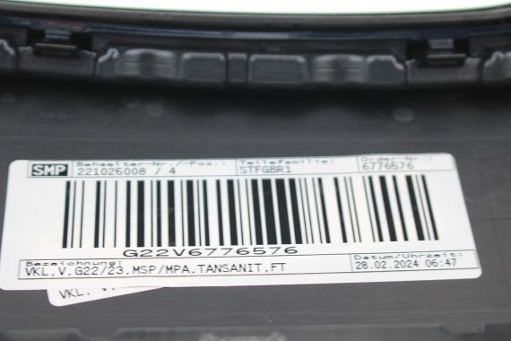 BMW 4 G22 G23 ZDERZAK PRZEDNI PRZÓD M pakiet Kolor: C3Z Tansanit-blau Niebieski 8076713 63178089525 63178089526 USA 51118076713