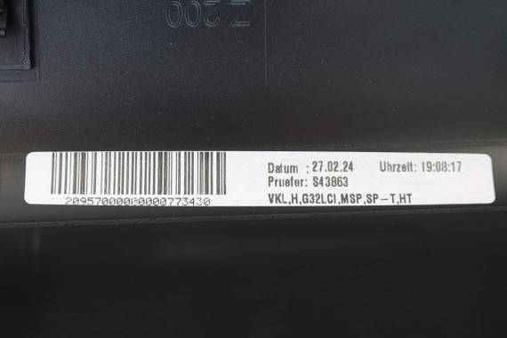 BMW 6 G32 LCi ZDERZAK TYŁ TYLNY M pakiet 416 Carbon-schwarz Czarny MSP M POWER Gran Turismo 51128098561 63329129432 GT 8098561