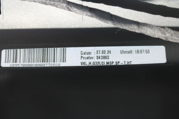BMW 6 G32 LCi ZDERZAK TYŁ TYLNY M pakiet 416 Carbon-schwarz Czarny MSP M POWER Gran Turismo 51128098561 63329129432 GT 8098561