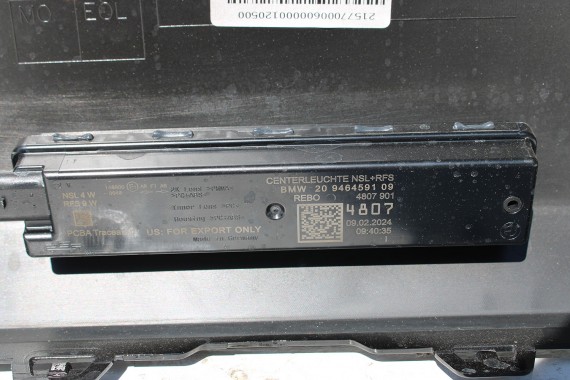 BMW 5 G60 ZDERZAK TYŁ TYLNY M pakiet Kolor: 416 Carbon-schwarz Czarny MSP M POWER 51128084866 51128084715 51128085225 8084866