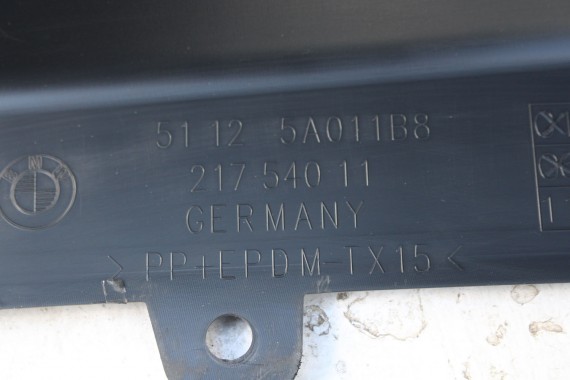 BMW 5 G60 ZDERZAK TYŁ TYLNY Kolor 475 Black-sapphire Czarny 51125A011B0 5A011B8 9464591 5A17979 BASIC 63219464591 66205A17979