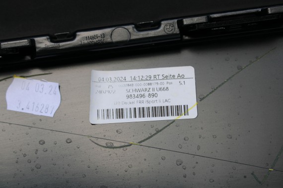 BMW iX i20 ZDERZAK TYŁ TYLNY M pakiet Kolor 475 black-sapphire 51128081542 51128737824 51129878961 51129878962 51129491667