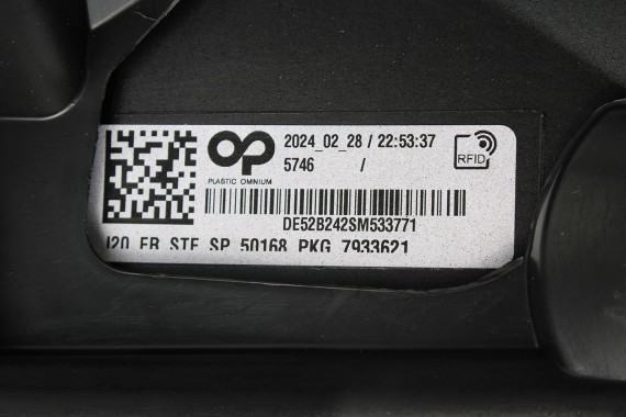 BMW iX i20 ZDERZAK PRZEDNI PRZÓD M pakiet Kolor: 475 Black-sapphire metallic Czarny 51117983621 7983621 M POWER 51119492524