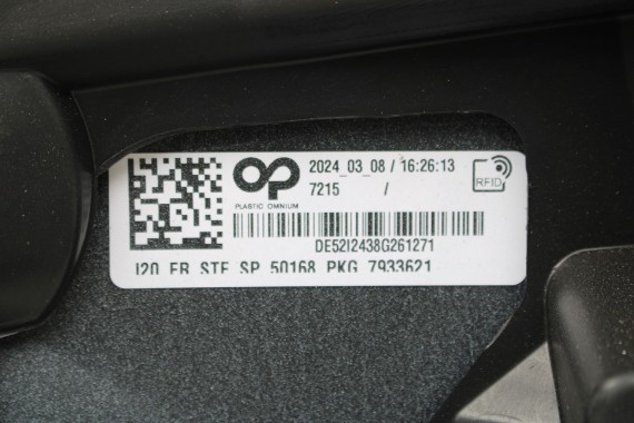 BMW iX i20 ZDERZAK PRZEDNI PRZÓD M pakiet Kolor: A96 Mineral-weiss metallic Biały 51117933621 7983621 9879666 9879665 9492524