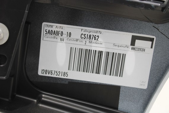 BMW iX i20 ZDERZAK PRZEDNI PRZÓD M pakiet Kolor: A96 Mineral-weiss metallic Biały 51117933621 7983621 9879666 9879665 9492524