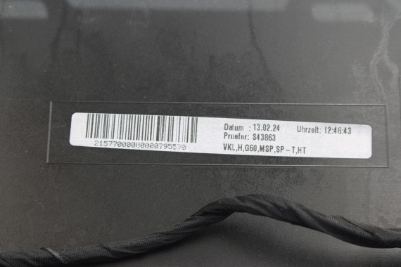 BMW 5 G60 ZDERZAK TYŁ TYLNY M pakiet Kolor: 475 Black-sapphire Czarny MSP M POWER 51128084866 51128084713 51128085225 8084866