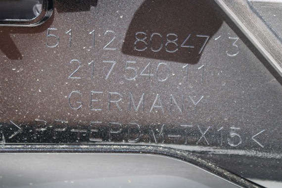 BMW 5 G60 ZDERZAK TYŁ TYLNY M pakiet Kolor: 475 Black-sapphire Czarny MSP M POWER 51128084866 51128084713 51128085225 8084866
