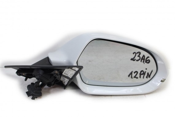 AUDI A6 LUSTERKO DRZWI PRAWE 12pin LS9R 4G zewnętrzne 12 pinów kabli 2Y2Y metallic 	Biały 4G1857410AB 4G1857410AE 4G1857410BE