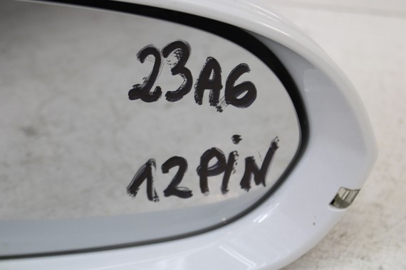 AUDI A6 LUSTERKO DRZWI PRAWE 12pin LS9R 4G zewnętrzne 12 pinów kabli 2Y2Y metallic 	Biały 4G1857410AB 4G1857410AE 4G1857410BE