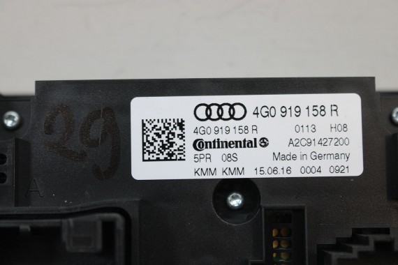 AUDI A6 S6 A7 PANEL KLIMATYZACJI TYŁ 4G0919158R moduł sterownik nawiewu klimy 4G0 919 158 R 4G0 919 158 FL LIFT 4G C7 G48