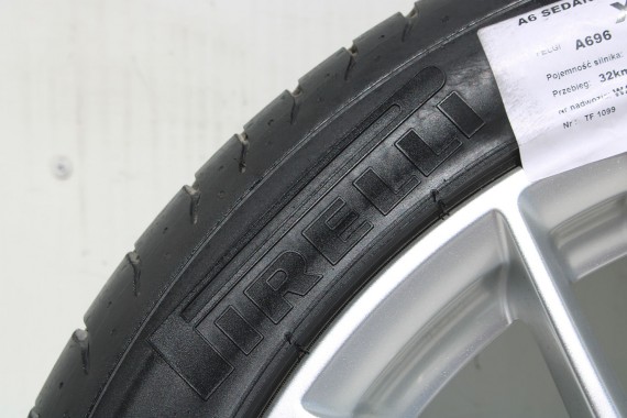 AUDI A6 FELGI 19 cali OPONY KOŁA felga 4G9601025K 4G C7 8.5J*19H2 ET43 opona PIRELLI P ZERO 255/40/19 100Y lato A7 4G8