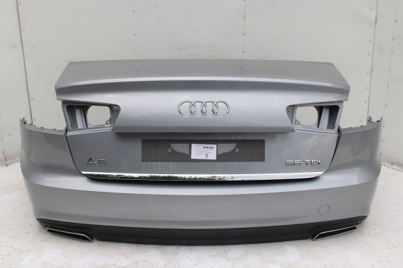 AUDI A6 SEDAN TYŁ ZDERZAK TYLNY KLAPA BAGAŻNIKA 4G 4G5 LAMPY Q2Q2 LX7P szary C7 FL LIFT tylna zderzak klapa lampa led ledy