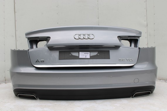 AUDI A6 SEDAN TYŁ ZDERZAK TYLNY KLAPA BAGAŻNIKA 4G 4G5 LAMPY Q2Q2 LX7P szary C7 FL LIFT tylna zderzak klapa lampa led ledy