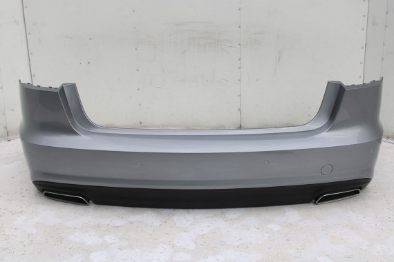 AUDI A6 SEDAN TYŁ ZDERZAK TYLNY KLAPA BAGAŻNIKA 4G 4G5 LAMPY Q2Q2 LX7P szary C7 FL LIFT tylna zderzak klapa lampa led ledy