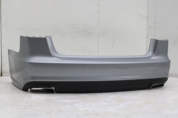 AUDI A6 SEDAN TYŁ ZDERZAK TYLNY KLAPA BAGAŻNIKA 4G 4G5 LAMPY Q2Q2 LX7P szary C7 FL LIFT tylna zderzak klapa lampa led ledy