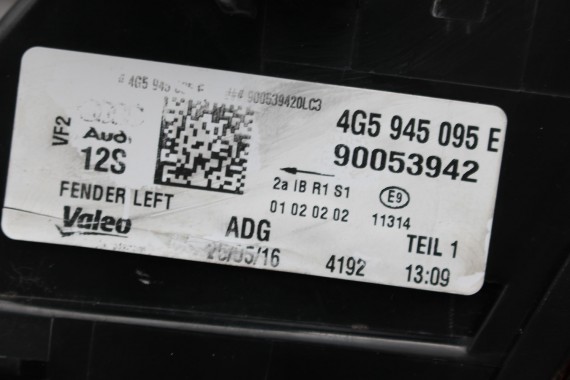 AUDI A6 SEDAN TYŁ ZDERZAK TYLNY KLAPA BAGAŻNIKA 4G 4G5 LAMPY Q2Q2 LX7P szary C7 FL LIFT tylna zderzak klapa lampa led ledy