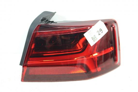 AUDI A6 SEDAN TYŁ ZDERZAK TYLNY KLAPA BAGAŻNIKA 4G 4G5 LAMPY Q2Q2 LX7P szary C7 FL LIFT tylna zderzak klapa lampa led ledy
