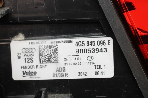 AUDI A6 SEDAN TYŁ ZDERZAK TYLNY KLAPA BAGAŻNIKA 4G 4G5 LAMPY Q2Q2 LX7P szary C7 FL LIFT tylna zderzak klapa lampa led ledy