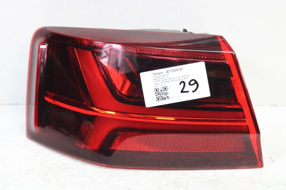 AUDI A6 SEDAN TYŁ ZDERZAK TYLNY KLAPA BAGAŻNIKA 4G 4G5 LAMPY Q2Q2 LX7P szary C7 FL LIFT tylna zderzak klapa lampa led ledy