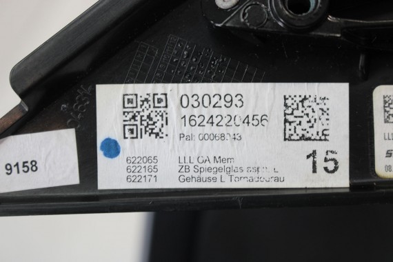AUDI A6 LUSTERKO DRZWI LEWE 12pin LX7P 4G zewnętrzne 12 pinów kabli Q2Q2 metallic 	Szary 4G1857409AB 4G1857409AE 4G1857409BE