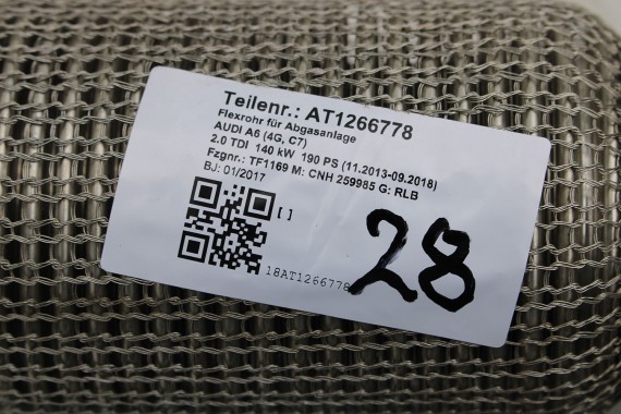 AUDI A4 A5 A6 Q5 RURA WYDECHOWA 2.0 TDi 4G0253350G BOYSEN 4G0 253 350 G 8K 8T 4G 8R 16 kilometrów przebieg 4G0253350G 4G0253350G