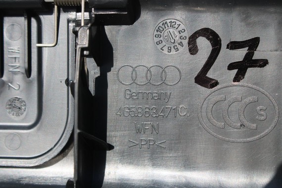 AUDI A6 SEDAN BOCZEK DYWAN BOCZKI BAGAŻNIKA 4G5863887D 4G5863888D 4G5863471C 4G5863463D boczki bagażnik 4G C7 44H soul czerń