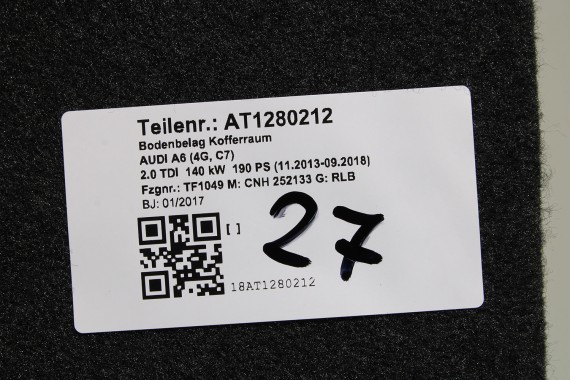 AUDI A6 SEDAN BOCZEK DYWAN BOCZKI BAGAŻNIKA 4G5863887D 4G5863888D 4G5863471C 4G5863463D boczki bagażnik 4G C7 44H soul czerń