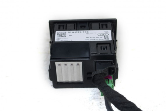 AUDI A6 PORT USB PRZYŁĄCZE 81A035736 81A 035 736 gniazdo USB AUX 4G A7 gniazda złącza złącze 2*USB 81A035736 81A035736 81A035736