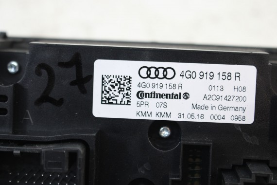 AUDI A6 S6 A7 PANEL KLIMATYZACJI TYŁ 4G0919158R moduł sterownik nawiewu klimy 4G0 919 158 R 4G0 919 158 FL LIFT 4G C7 G48