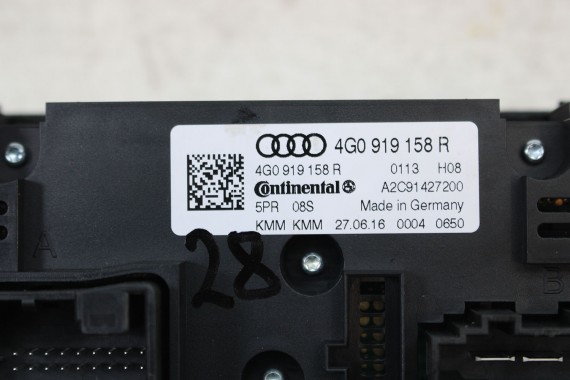 AUDI A6 S6 A7 PANEL KLIMATYZACJI TYŁ 4G0919158R moduł sterownik nawiewu klimy 4G0 919 158 R 4G0 919 158 FL LIFT 4G C7 G48