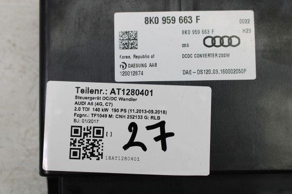 AUDI SKODA STABILIZATOR NAPIĘCIA 8K0959663F 8K0959663 8K0 959 663 8K0959663B 8K0959663F 8K0959663 8K0959663F 8K0959663 8K0959663