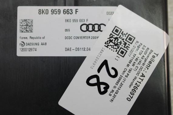 AUDI SKODA STABILIZATOR NAPIĘCIA 8K0959663F 8K0959663 8K0 959 663 8K0959663B 8K0959663F 8K0959663 8K0959663F 8K0959663 8K0959663