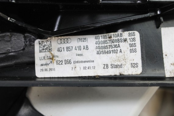 AUDI A6 LUSTERKO DRZWI PRAWE 12pin LS9R 4G zewnętrzne 12 pinów kabli 2Y2Y metallic 	Biały 4G1857410AB 4G1857410AE 4G1857410BE
