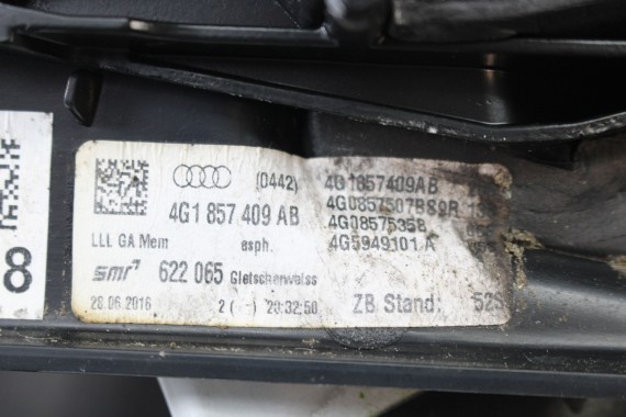 AUDI A6 LUSTERKO DRZWI LEWE 12pin LS9R 4G zewnętrzne 12 pinów kabli 2Y2Y metallic 	Biały 4G1857409AB 4G1857409AE 4G1857409BE