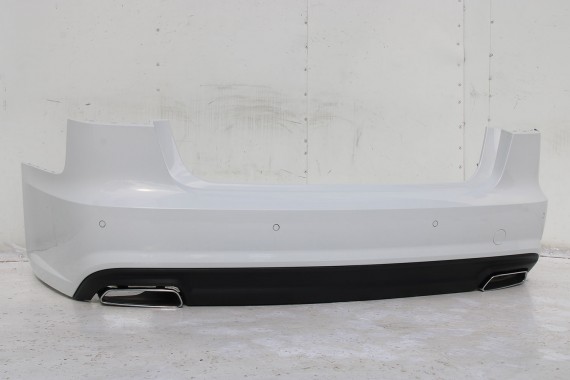 AUDI A6 SEDAN TYŁ ZDERZAK TYLNY KLAPA BAGAŻNIKA 4G 4G5 LAMPY 2Y2Y LS9R Biały C7 FL LIFT tylna zderzak klapa lampa