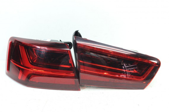 AUDI A6 SEDAN TYŁ ZDERZAK TYLNY KLAPA BAGAŻNIKA 4G 4G5 LAMPY 2Y2Y LS9R Biały C7 FL LIFT tylna zderzak klapa lampa
