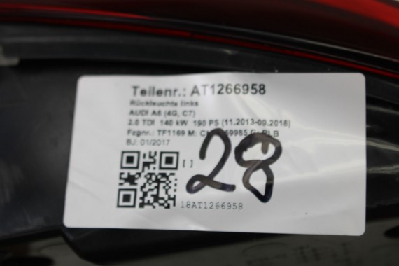 AUDI A6 SEDAN TYŁ ZDERZAK TYLNY KLAPA BAGAŻNIKA 4G 4G5 LAMPY 2Y2Y LS9R Biały C7 FL LIFT tylna zderzak klapa lampa