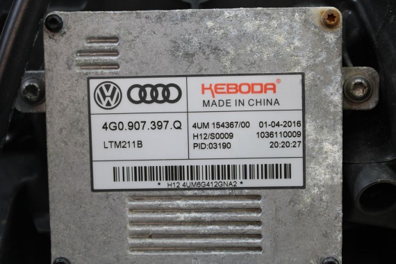 AUDI A6 FL LIFT PRZÓD maska błotniki zderzak pas przedni lampy wzmocnienie FULL LED 4G 2015- 2Y2Y 	LS9R 	Gletscherweiss Biały