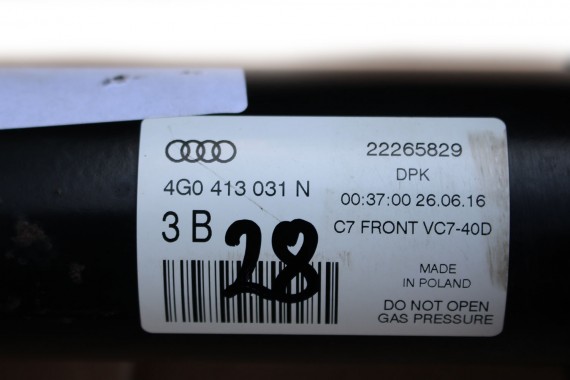 AUDI A6 4G AMORTYZATOR 4G0413031N TELESKOP PRZÓD amory mcpherson przedni 2 szt. amor 4G0413031N 4G0413031N 4G0413031 8K0411105