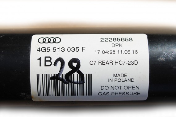 AUDI A6 4G AMORTYZATOR 4G5513035F TELESKOP tył amory mcpherson tylny 2 szt. amor 4G5 513 035 SEDAN  LIFT C7 8K0511115 4G5513035